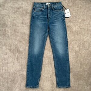Re/Done 90s High Rise Ankle Crop, Aged Indigo, size 25 (NWT)